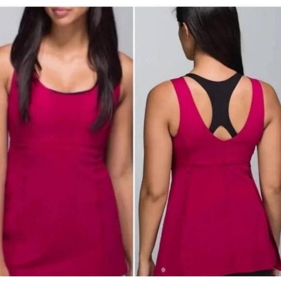 Lululemon Wrappers Delight Tank Bumble Berry Racerback Top Size 6 - Picture 1 of 9